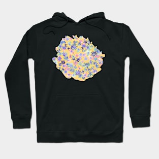 Daisies Spring Countryside Blue Yellow Hoodie